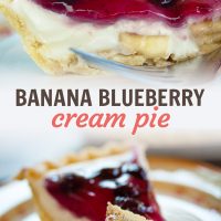 Banana Blueberry Cream Pie