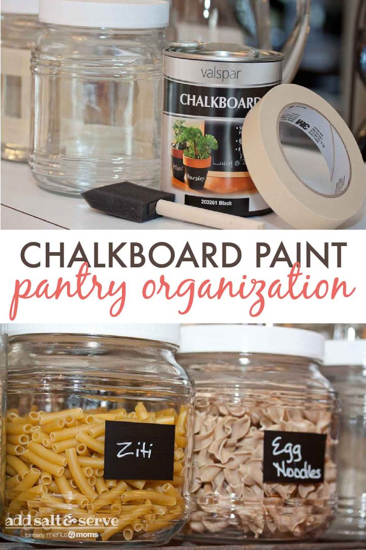 Easy DIY Chalkboard Paint Labels for Glass Jars