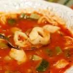 Tortellini zucchini soup