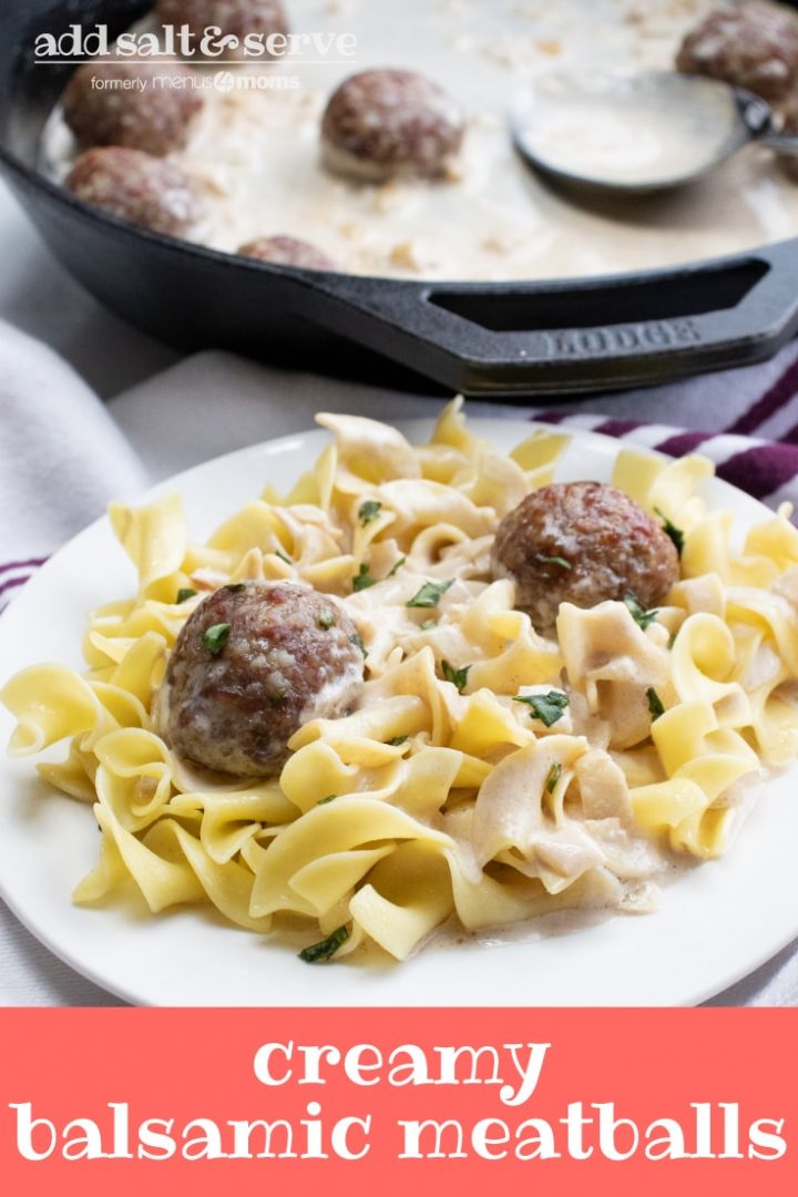 Creamy Balsamic Meatballs