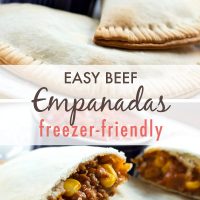 Corn and ground beef empanadas with salsa
