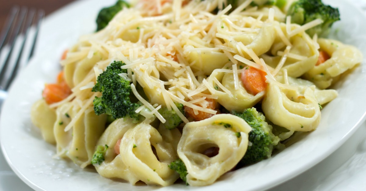 Vegetable Tortellini Alfredo | Add Salt & Serve
