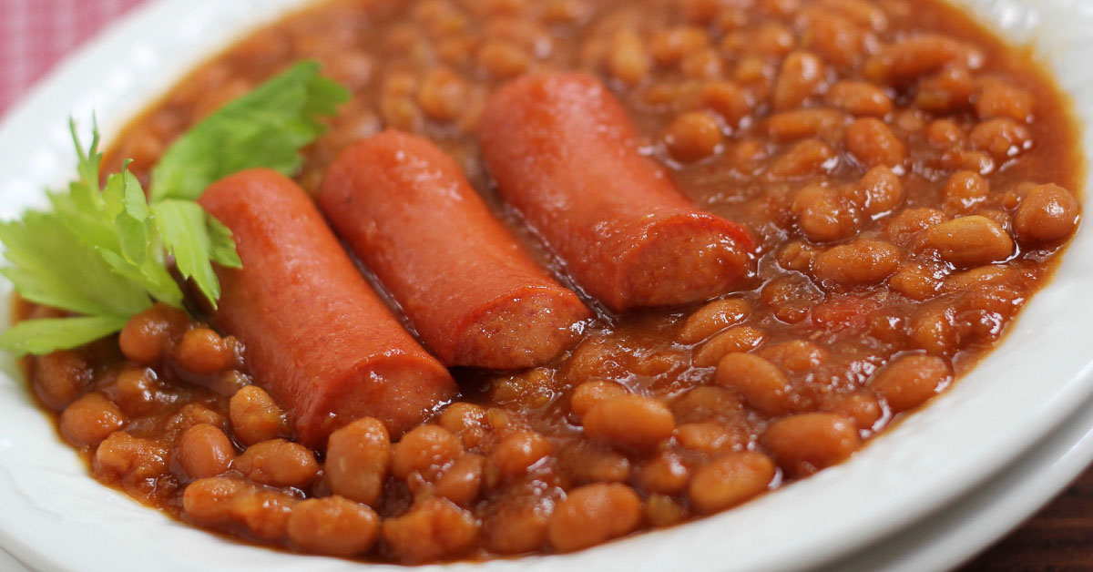 Beans and Franks Add Salt & Serve