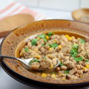 white chicken chili with cilantro