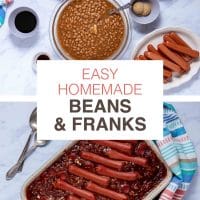 easy homemade beans and franks.