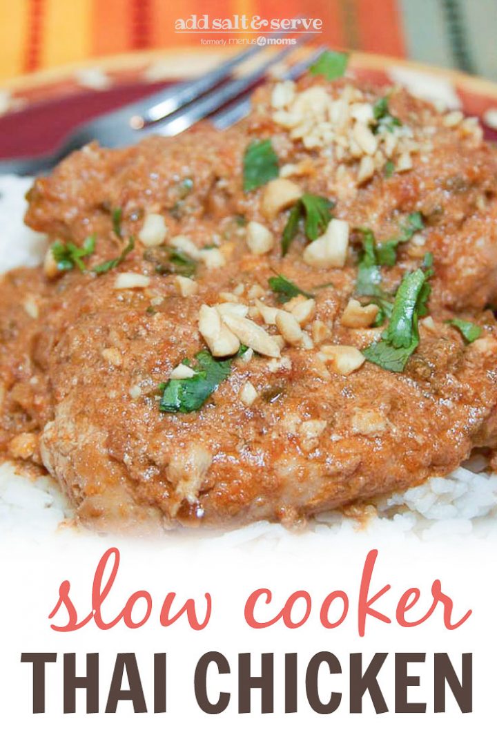 Slow Cooker Thai Peanut Chicken