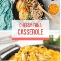 cheesy tuna casserole.
