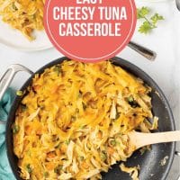 easy cheesy tuna casserole.