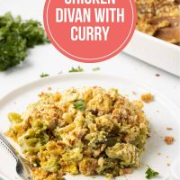 Chicken Divan with Curry.