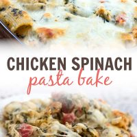 Chicken and Spinach Pasta Bake