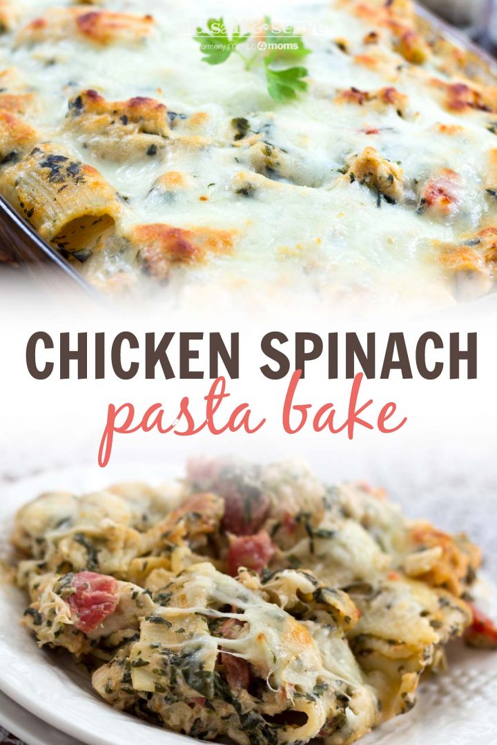 Chicken and Spinach Pasta Bake