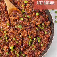 Easy Stovetop Beef & Beans.