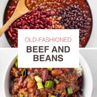 Old-fashioned Beef & Beans.