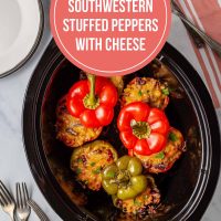 Southwestern Stuffed Peppers with Cheese
