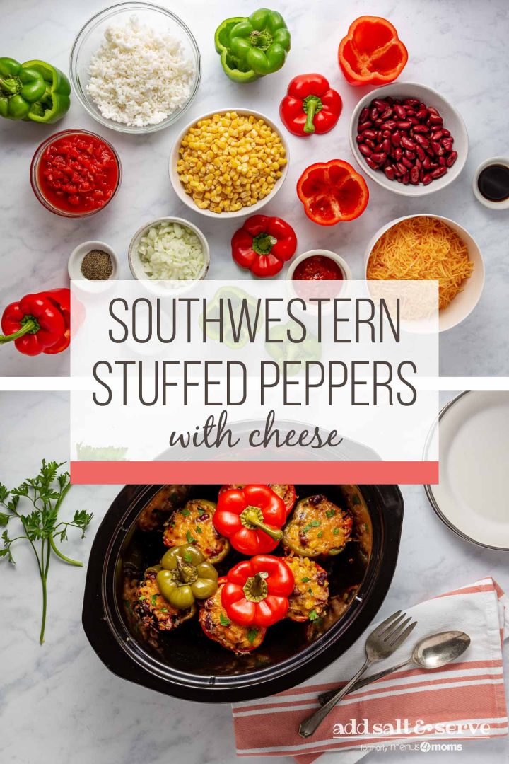 Easy Southwestern Stuffed Peppers with Cheese