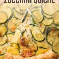 Freezer-friendly zucchini quiche.