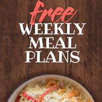 Save Time and Money with free weekly meal plans