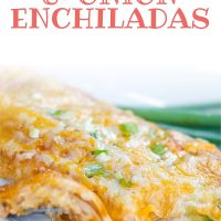 cheese and onion enchiladas