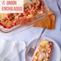 cheese and onion enchiladas