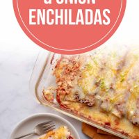 cheese and onion enchiladas