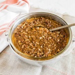 Sweet potato casserole with streusel topping