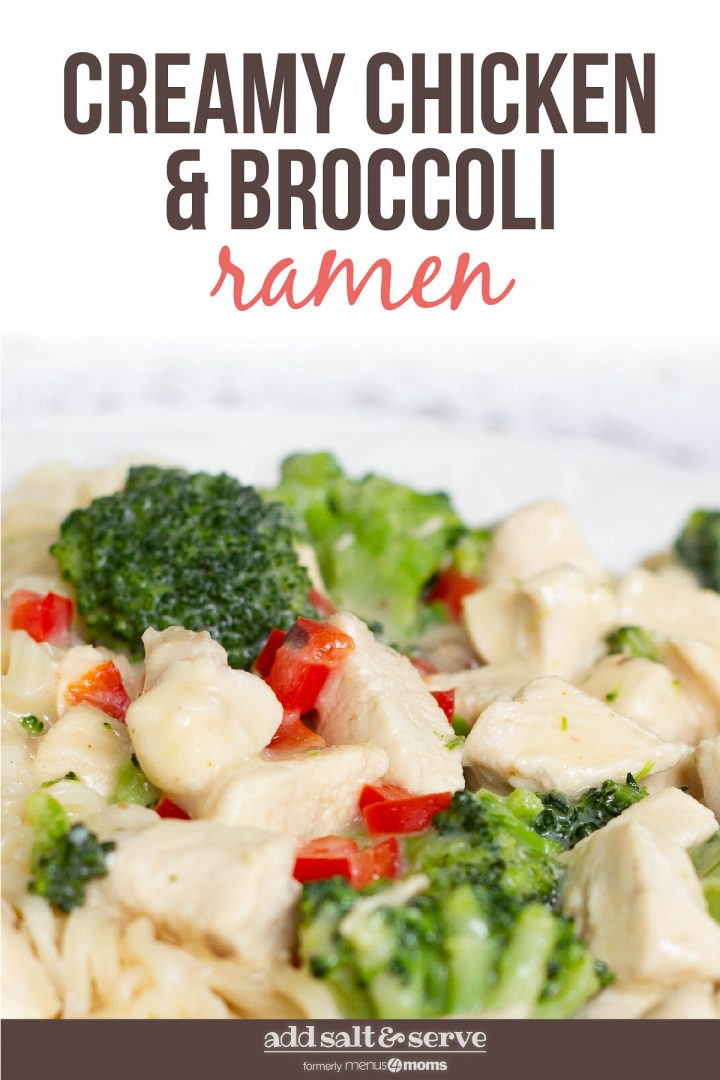 Creamy Chicken and Broccoli Ramen