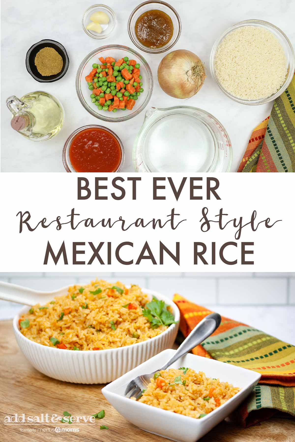 Mexican Menu Rice Mexican Rice with Vegetables – Add Salt & Serve