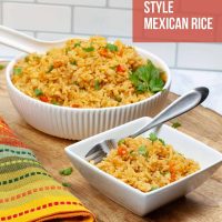 Two bowls of Restaurant Style Mexican Rice