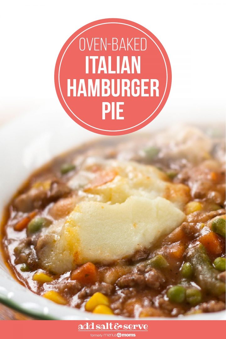 Oven-Baked Italian Hamburger Pie