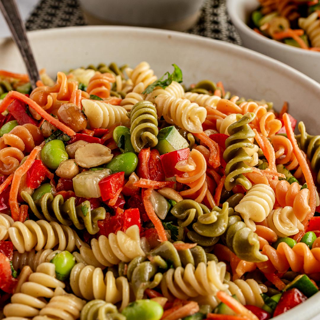 Thai Pasta Salad with Sesame Ginger Dressing Thai Pasta Salad with Sesame Ginger Dressing
