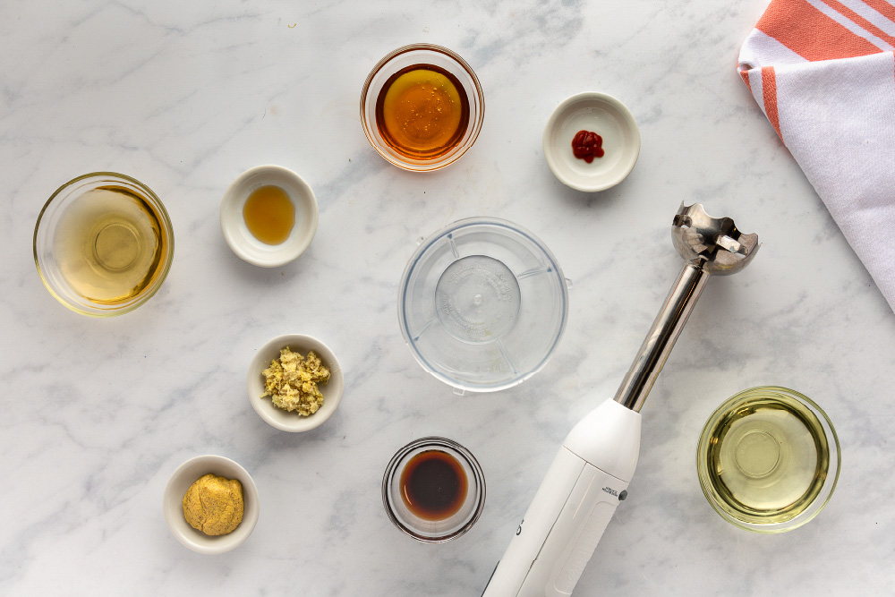 ingredients for sesame ginger dressing