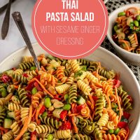 Thai Pasta Salad with Sesame-Ginger Dressing