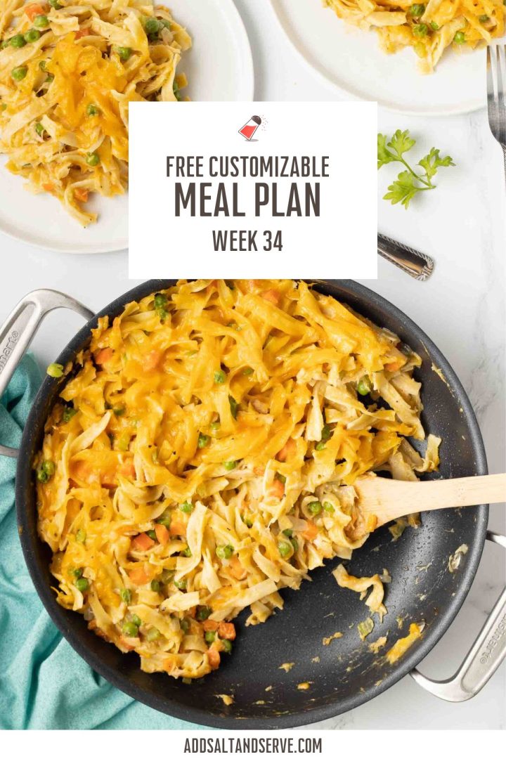 Meal Plan for Week 34 (Group 2)