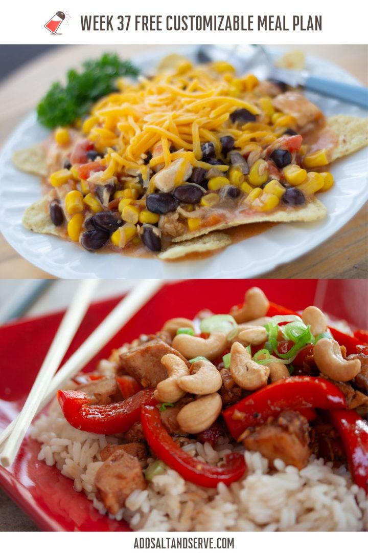 Meal Plan for Week 37 (Group 2)