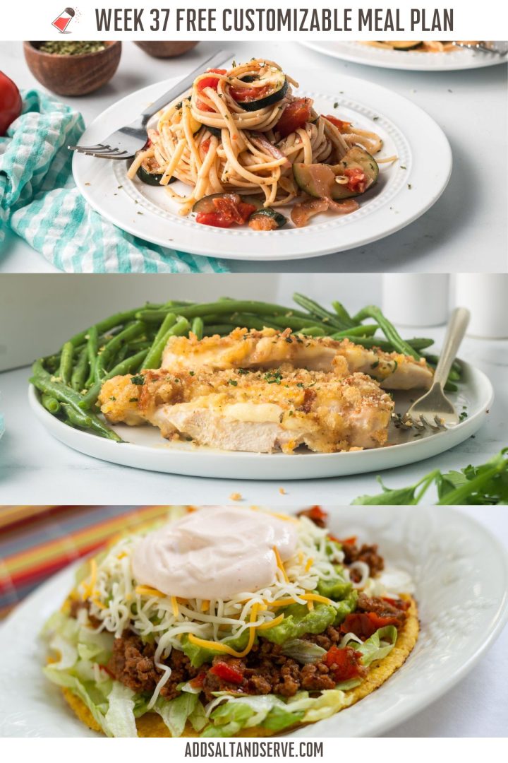 Meal Plan for Week 38 (Group 2)