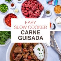 Easy Slow Cooker Carne Guisada.