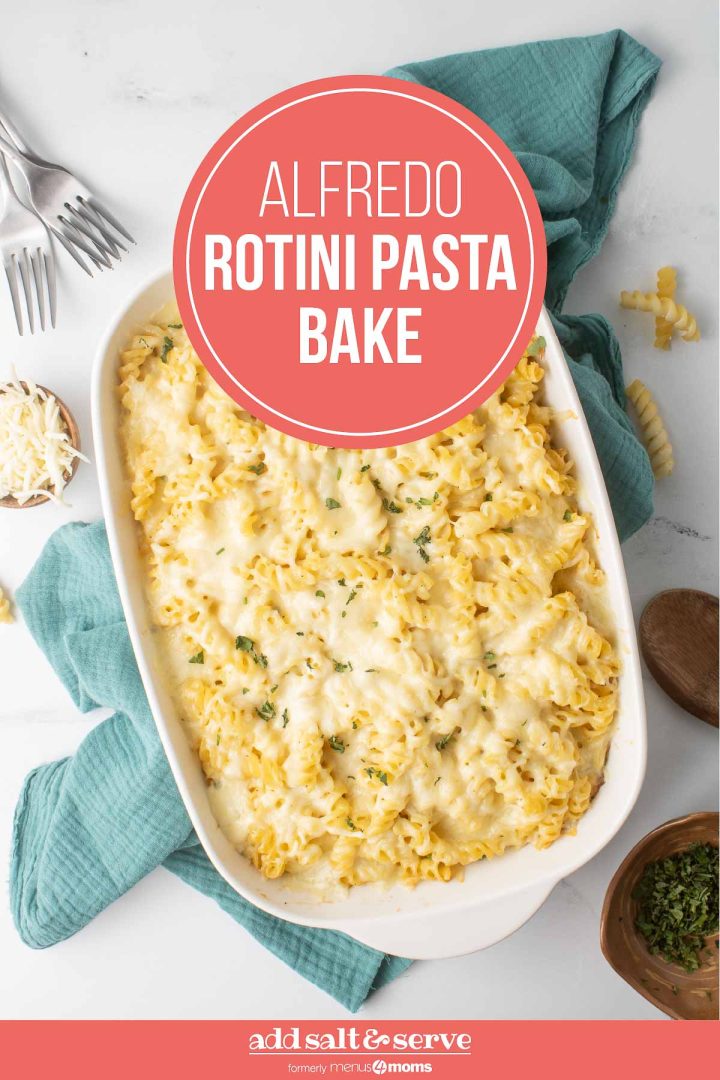Alfredo Rotini Pasta Bake