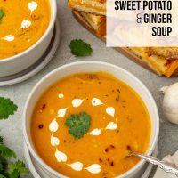 Carrot, Sweet Potato & Ginger Soup.