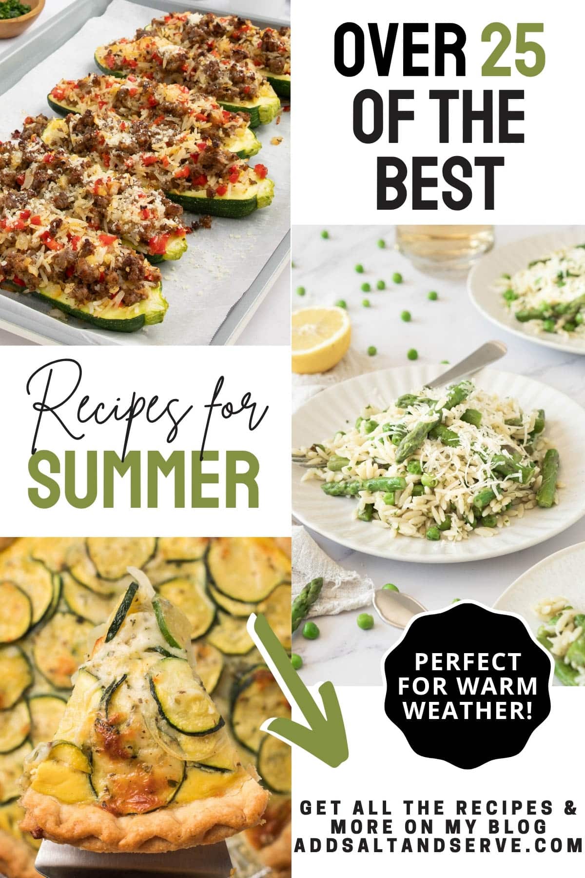 Over 25 of the best recipes for summer - perfect for warm weather with 3 recipes images.